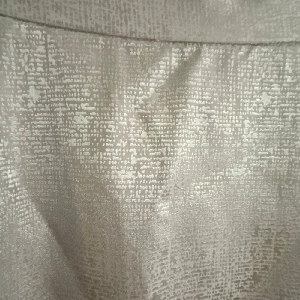 Vintage 100% silk TAUPE lined straight skirt size 16